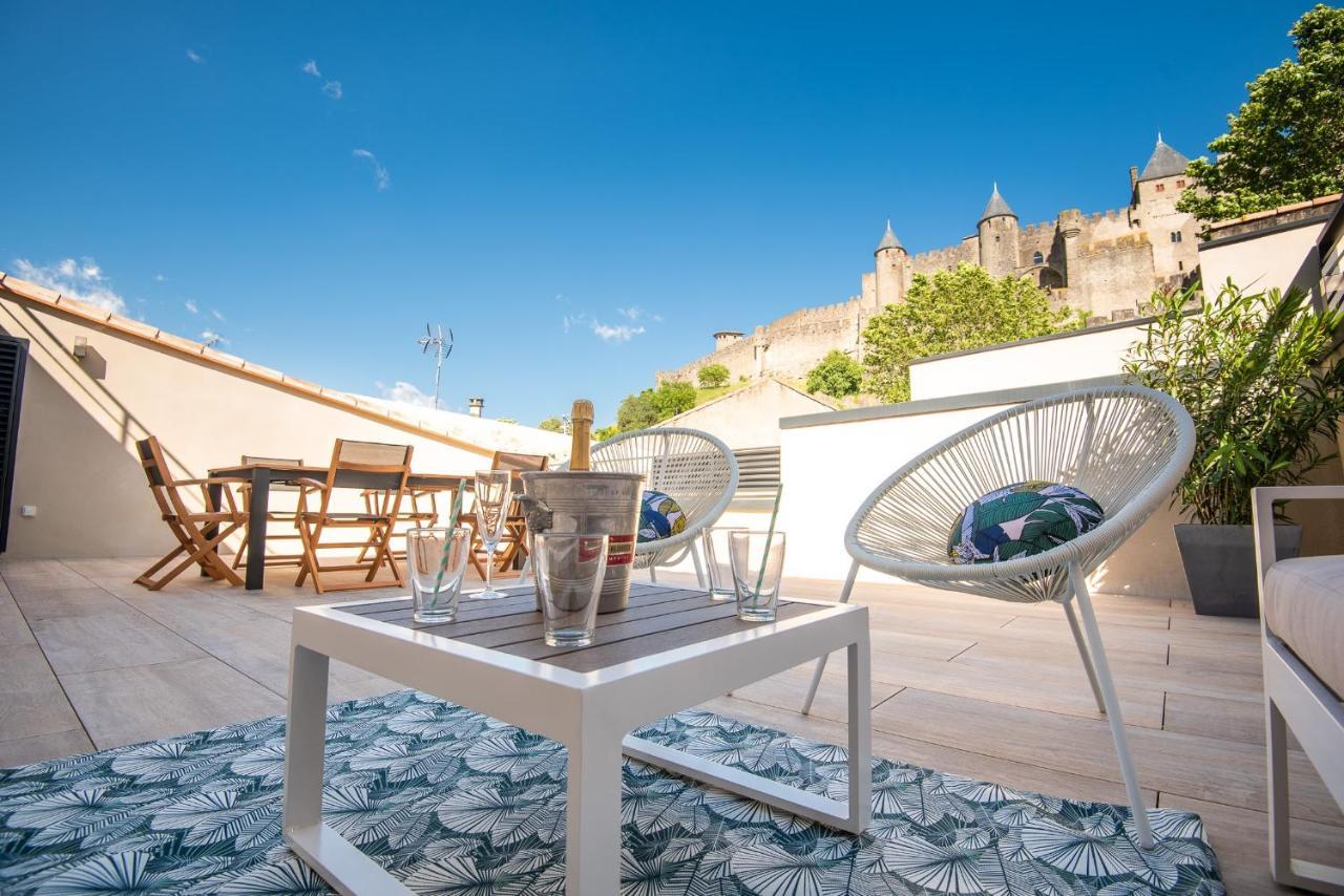 La Terrasse De La Tour Pinte. Lejlighed Carcassonne Eksteriør billede