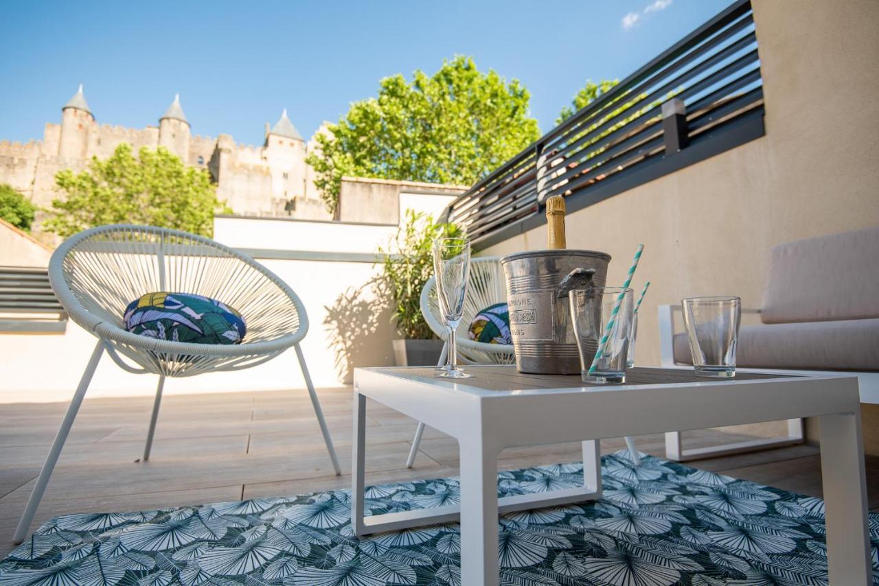 La Terrasse De La Tour Pinte. Lejlighed Carcassonne Eksteriør billede